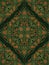 Oriental green pattern with pomegranate