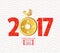 Oriental Happy Chinese New Year 2017 Year of Rooster