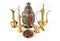 Oriental holidays decoration lantern pots dishes Hospitality con