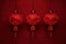 Oriental lantern celebrate new chinese background card red china tradition festival