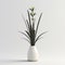 Oriental Minimalism: 3d Model Of Yucca Plant In Vase