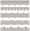 Oriental ornaments vintage design elements Antique Victorian lace borders the Arabian ornaments and curls