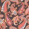 Oriental paisley pattern. Colourful seamless wallpaper.