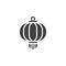 Oriental paper lantern vector icon