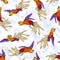 Oriental phoenix pattern