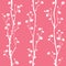 Oriental plum blossom seamless pattern