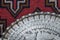 Oriental Rug with silver plate decorative ancient design