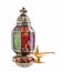 Oriental vintage light lantern and dates fruits