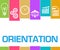 Orientation Colorful Stripes Symbols