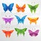 Origami butterfly paper creative art