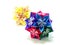 Origami colorful flowers