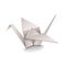 Origami Crane on white vector