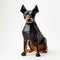 Origami Dobermann Pinscher: Detailed Chimp Folded From Origami Paper