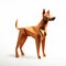 Origami Dog: Detailed Dobermann Pinscher In Vray Tracing Style