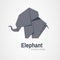 Origami elephant logo