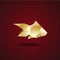 Origami golden fish