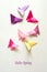 Origami Japanese paper butterflies.