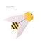 Origami paper bee