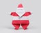 Origami paper Santa Claus