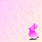 Origami rabbit animal background screen vectors