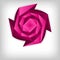Origami rose, love theme background