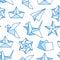 Origami seamless pattern with flat line icons. Paper cranes, bird, boat, plane vector illustrations. Colored background