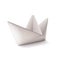 Origami ship on white vector