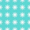 Origami snowflakes seamless pattern on blue background.