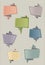 Origami speech bubbles