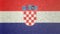 Original 3D image of the flag of Croatia.