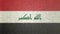 Original 3D image of the flag of Iraq.