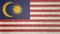 Original 3D image of the flag of Malaysia.
