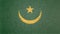 Original 3D image of the flag of Mauritania.