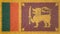 Original 3D image, flag of Sri Lanka.