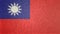 Original 3D image, flag of Taiwan.