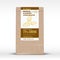 The Original Almond Chocolate. Craft Paper Bag Product Label. Abstract Vector Packaging Design Layout with Realistic