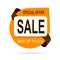 Original brown offer sale tag