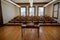 Original classroom riser seating  from 1917 in Fleming Hall, Western New Mexico University, Silver City, New Mexico