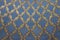 original decor in the form of a golden lattice on a blue background on the inner dome