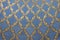 original decor in the form of a golden lattice on a blue background on the inner dome