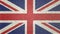 Original flag image of the United Kingdom 3D.