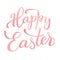 Original hand lettering  Happy Easter pink color