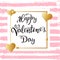 Original handwritten lettering Happy Valentine`s Day