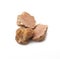 Original italian white truffle in white background