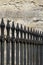 Original medieval iron fence