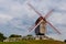 Original old windmill in Bruges, Belgium
