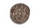 Original roman coin silver, Denarius, isolated