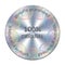 Original round hologram sticker, icon, badge. Silver metallic vector hologram for product quality guarantee