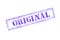 `ORIGINAL` rubber stamp over a white background