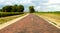 Original section of brick road on Route 66 near Auburn, Illinois